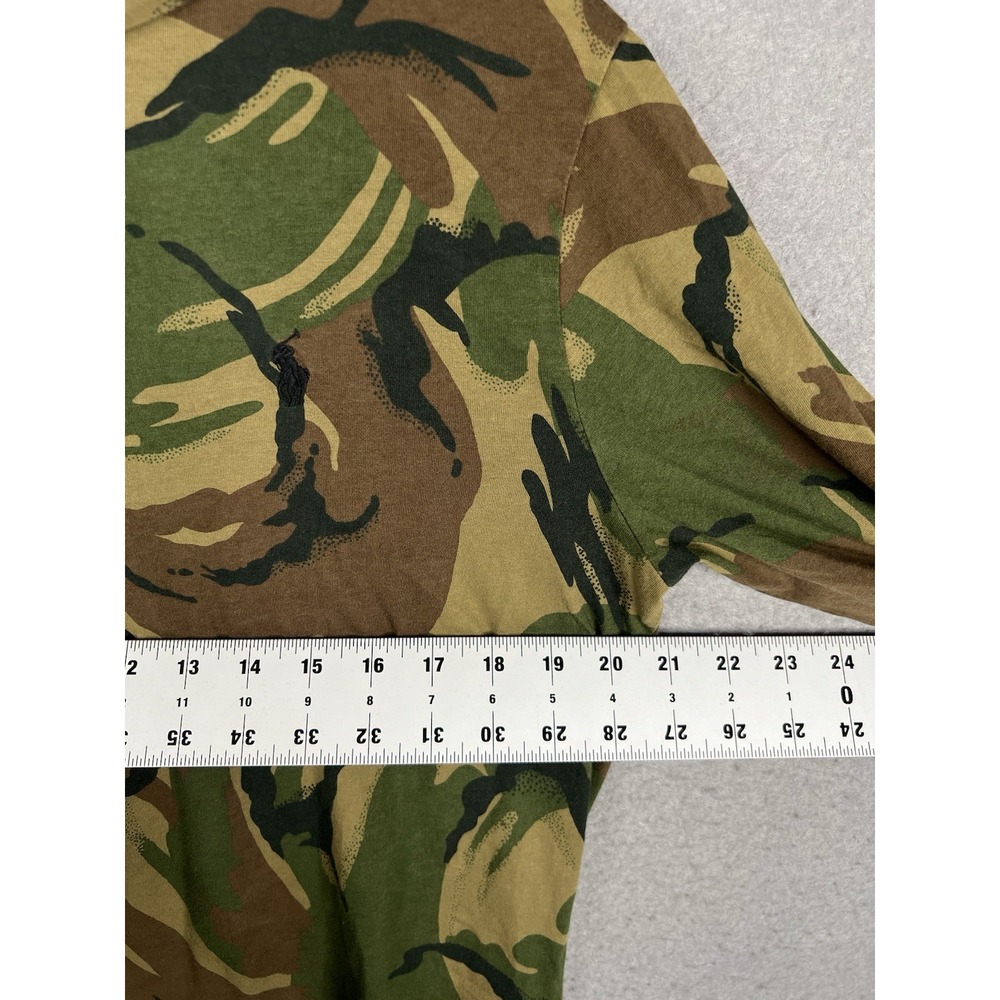 Polo Ralph Lauren Hoodie Mens Camo Long Sleeve Lightweight Shirt Black Pony M - Picture 3 of 7